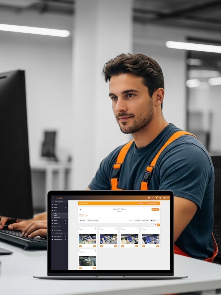 S2 A man working on a laptop