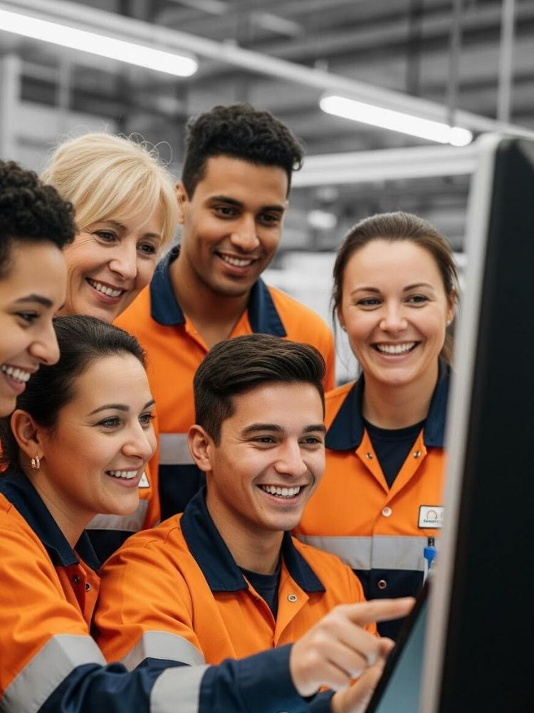 S5 A group of factory workers